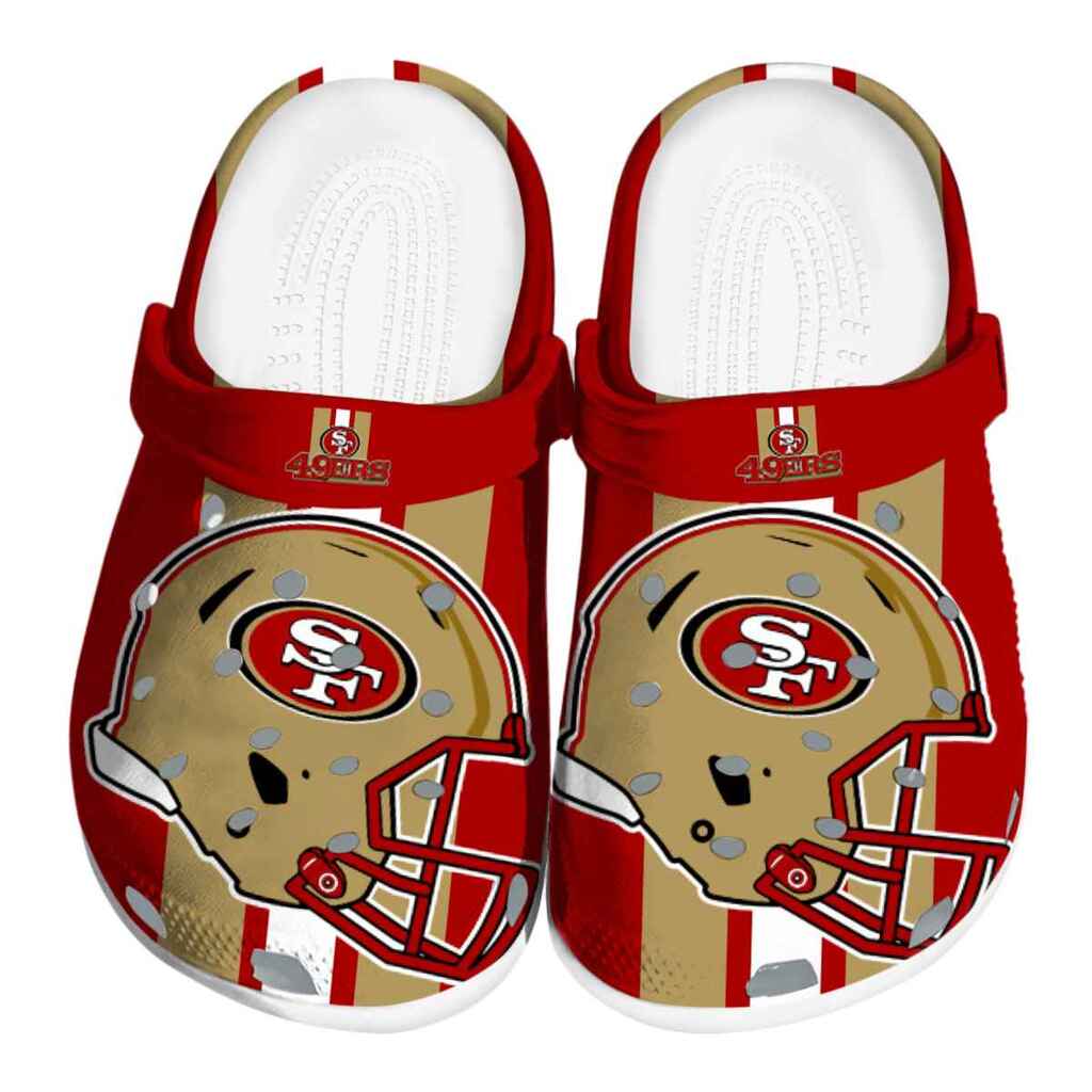 San Francisco 49ers Helmet Stripes ClogTVC180138
