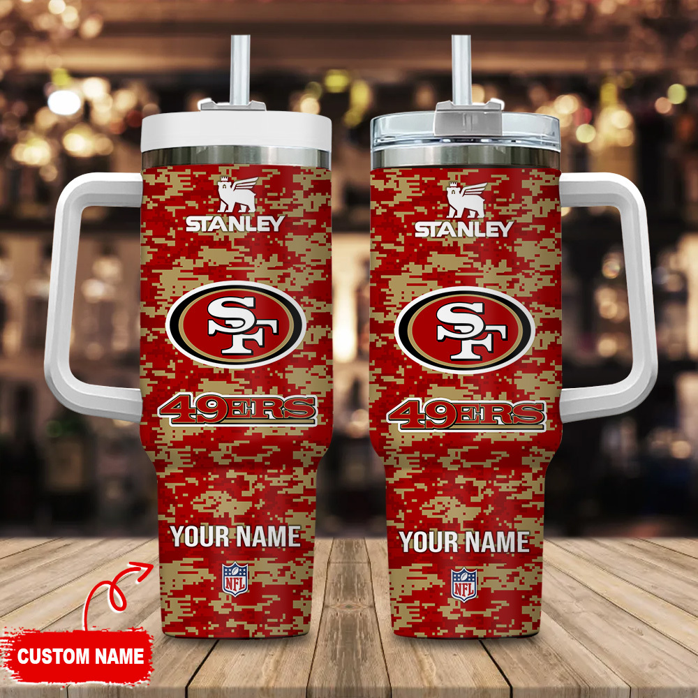 San Francisco 49ers NFL Camouflage Custom Stanley Cup 40 oz 30 oz Tumbler With HandleTVC2301110
