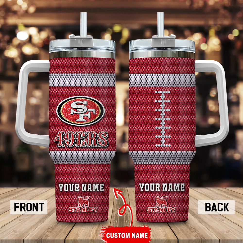 San Francisco 49ers NFL Crystal Custom Stanley Cup 40 oz 30 oz Tumbler With HandleTVC230170