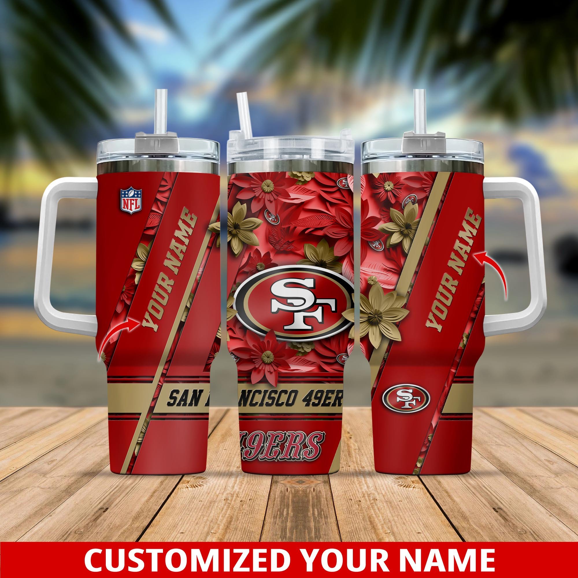 San Francisco 49ers NFL Custom Stanley Cup 40 oz 30 oz Tumbler With HandleTVC230104