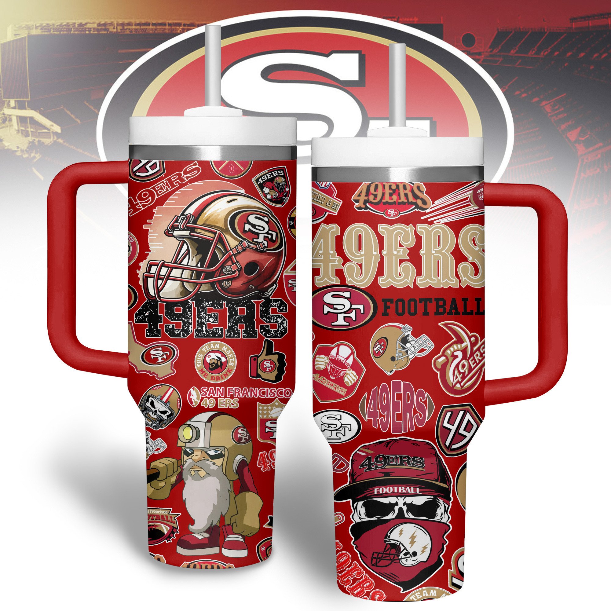 San Francisco 49ers NFL Custom Stanley Cup 40 oz 30 oz Tumbler With HandleTVC2301516