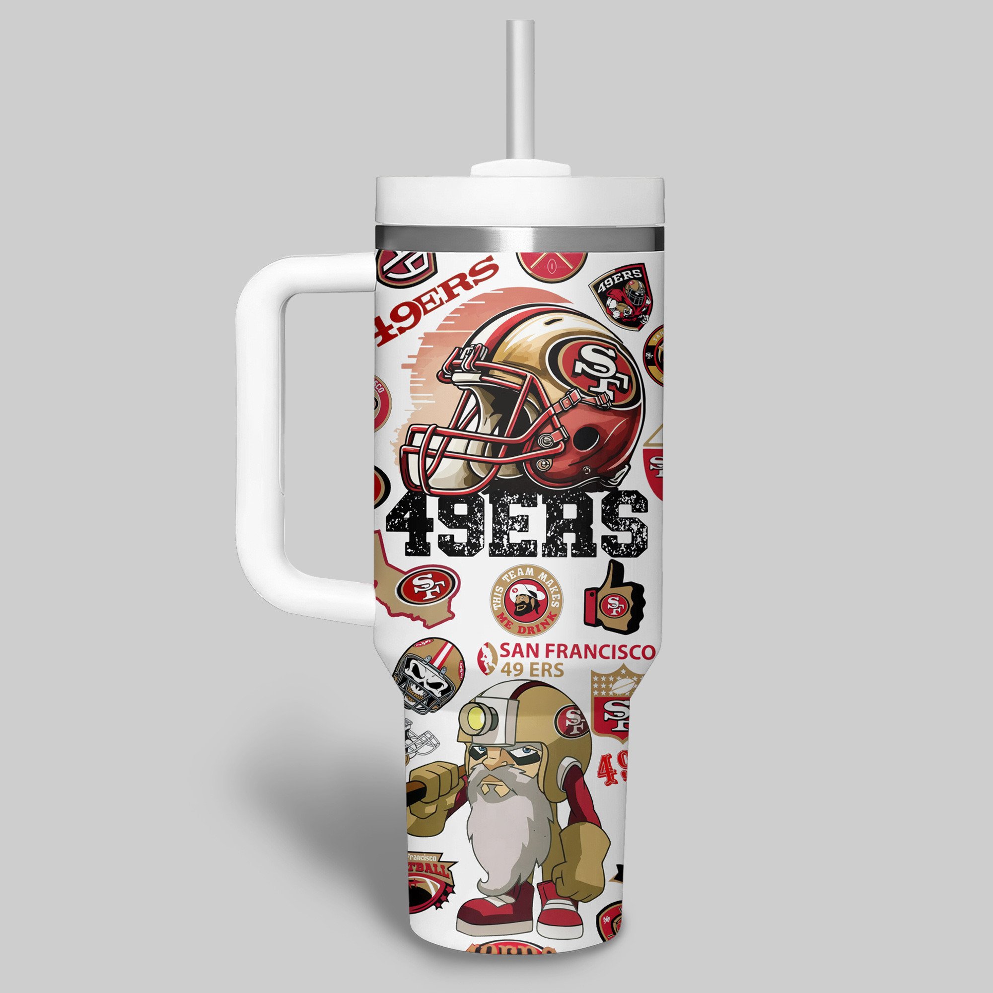 San Francisco 49ers NFL Custom Stanley Cup 40 oz 30 oz Tumbler With HandleTVC2301516 - Image 2