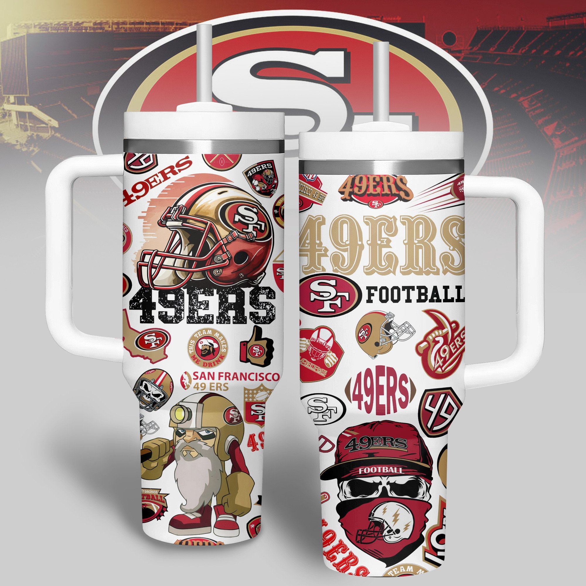 San Francisco 49ers NFL Custom Stanley Cup 40 oz 30 oz Tumbler With HandleTVC2301516