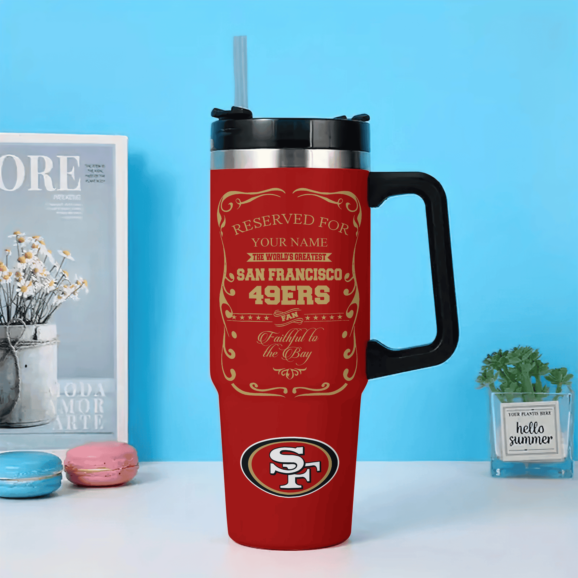 San Francisco 49ers NFL Custom Stanley Cup 40 oz 30 oz Tumbler With HandleTVC2301529 - Image 2