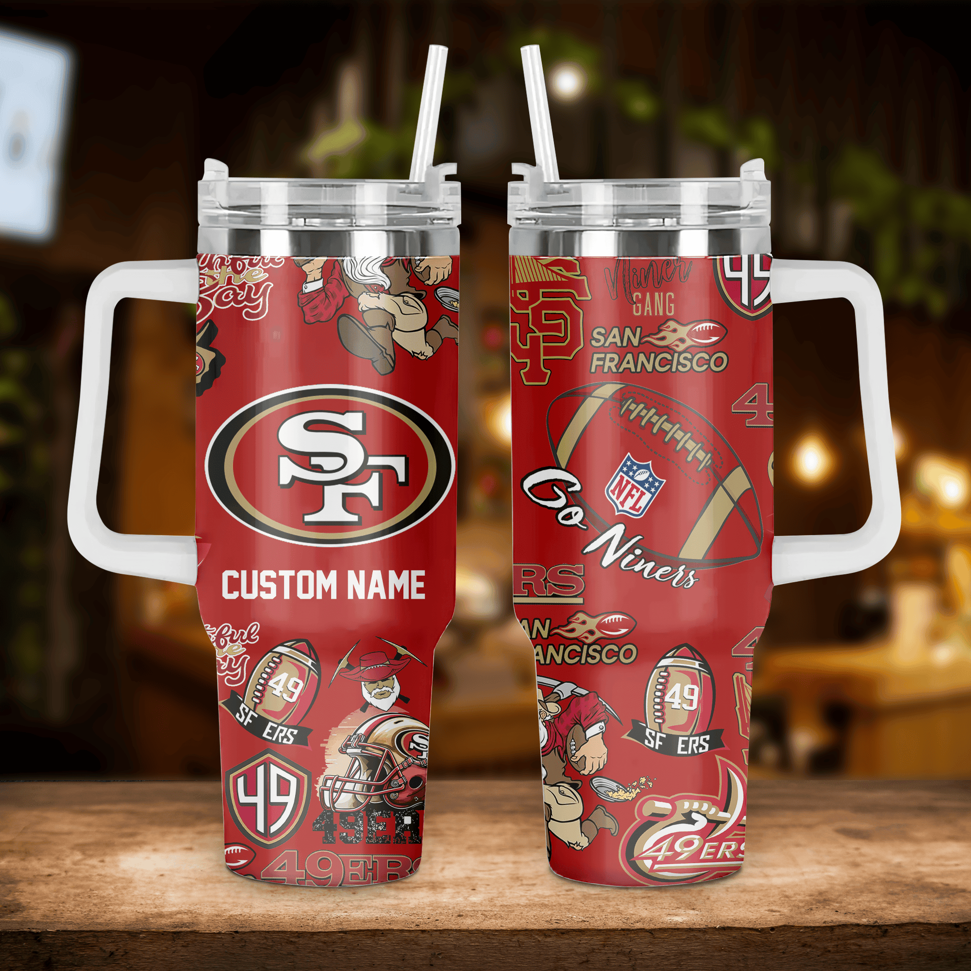 San Francisco 49ers NFL Custom Stanley Cup 40 oz 30 oz Tumbler With HandleTVC2301529 - Image 2