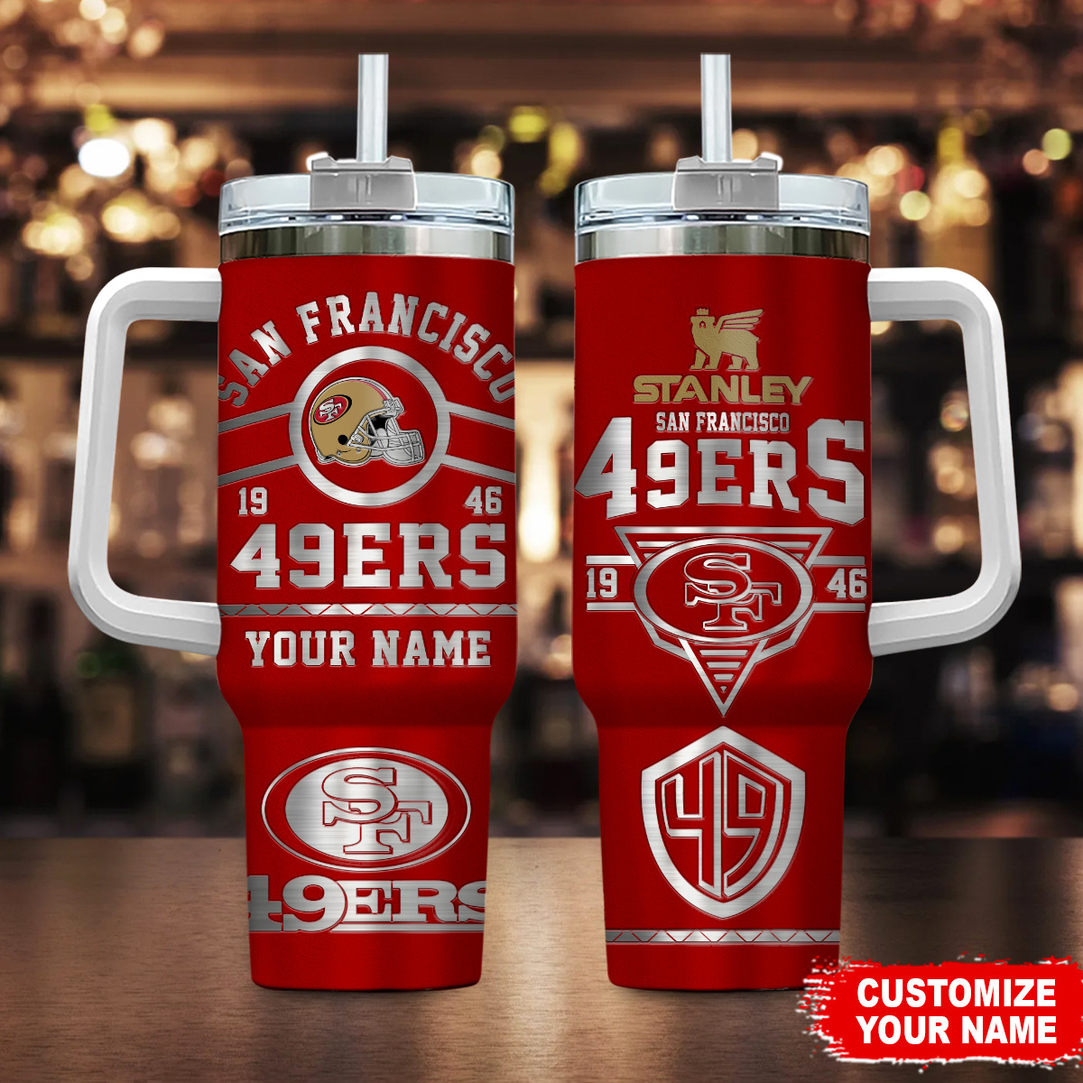 San Francisco 49ers NFL Custom Stanley Cup 40 oz 30 oz Tumbler With HandleTVC230153