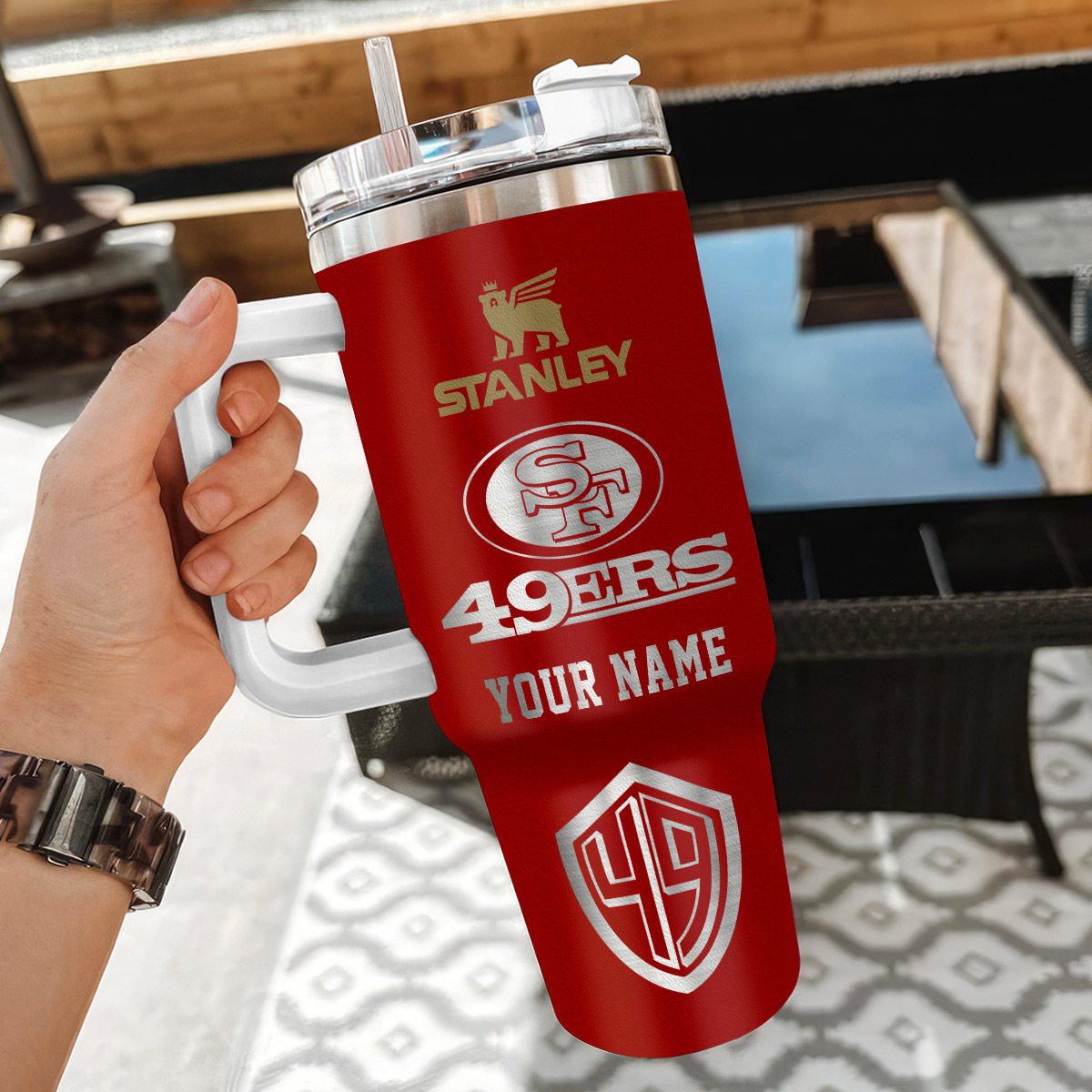 San Francisco 49ers NFL Custom Stanley Cup 40 oz 30 oz Tumbler With HandleTVC230179 - Image 3