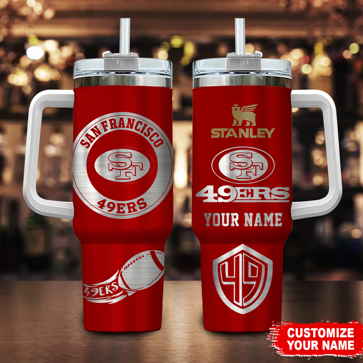 San Francisco 49ers NFL Custom Stanley Cup 40 oz 30 oz Tumbler With HandleTVC230179
