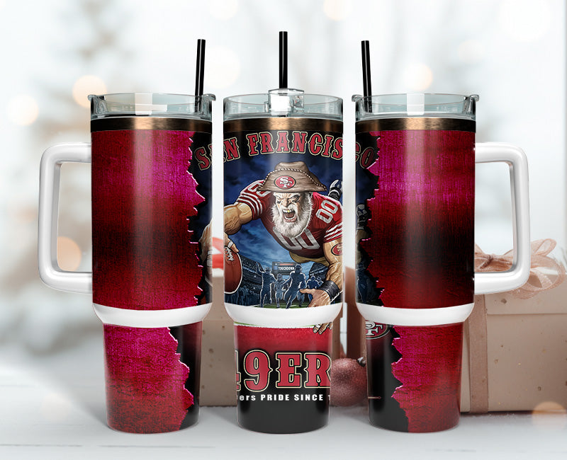 San Francisco 49ers NFL Mascot Custom Stanley Cup 40 oz 30 oz Tumbler With HandleTVC2301145