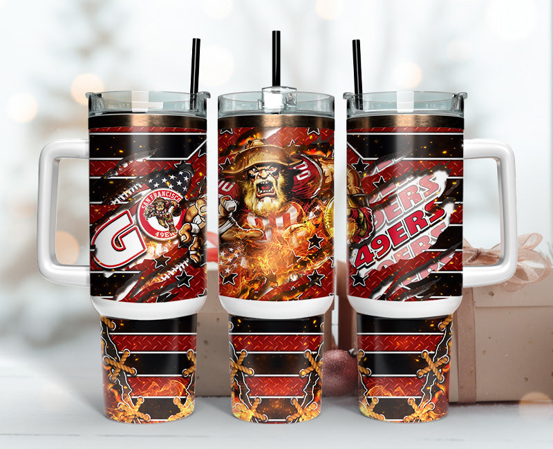 San Francisco 49ers NFL Mascot Custom Stanley Cup 40 oz 30 oz Tumbler With HandleTVC2301148