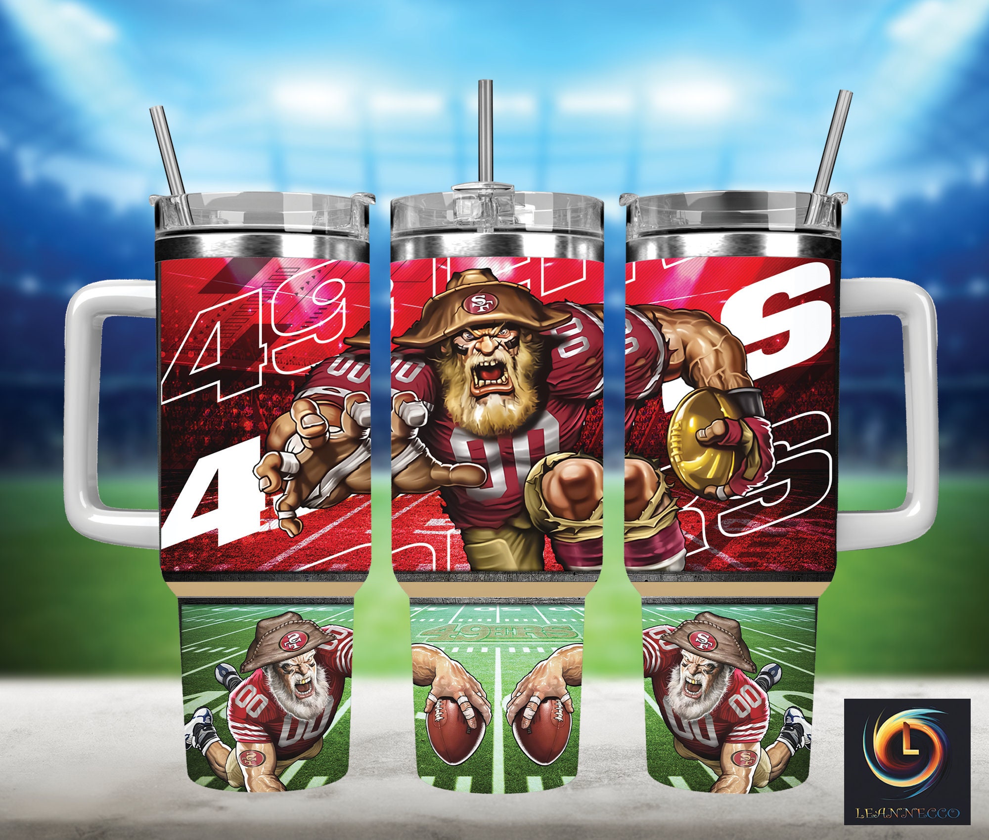 San Francisco 49ers NFL Mascot Custom Stanley Cup 40 oz 30 oz Tumbler With HandleTVC2301988