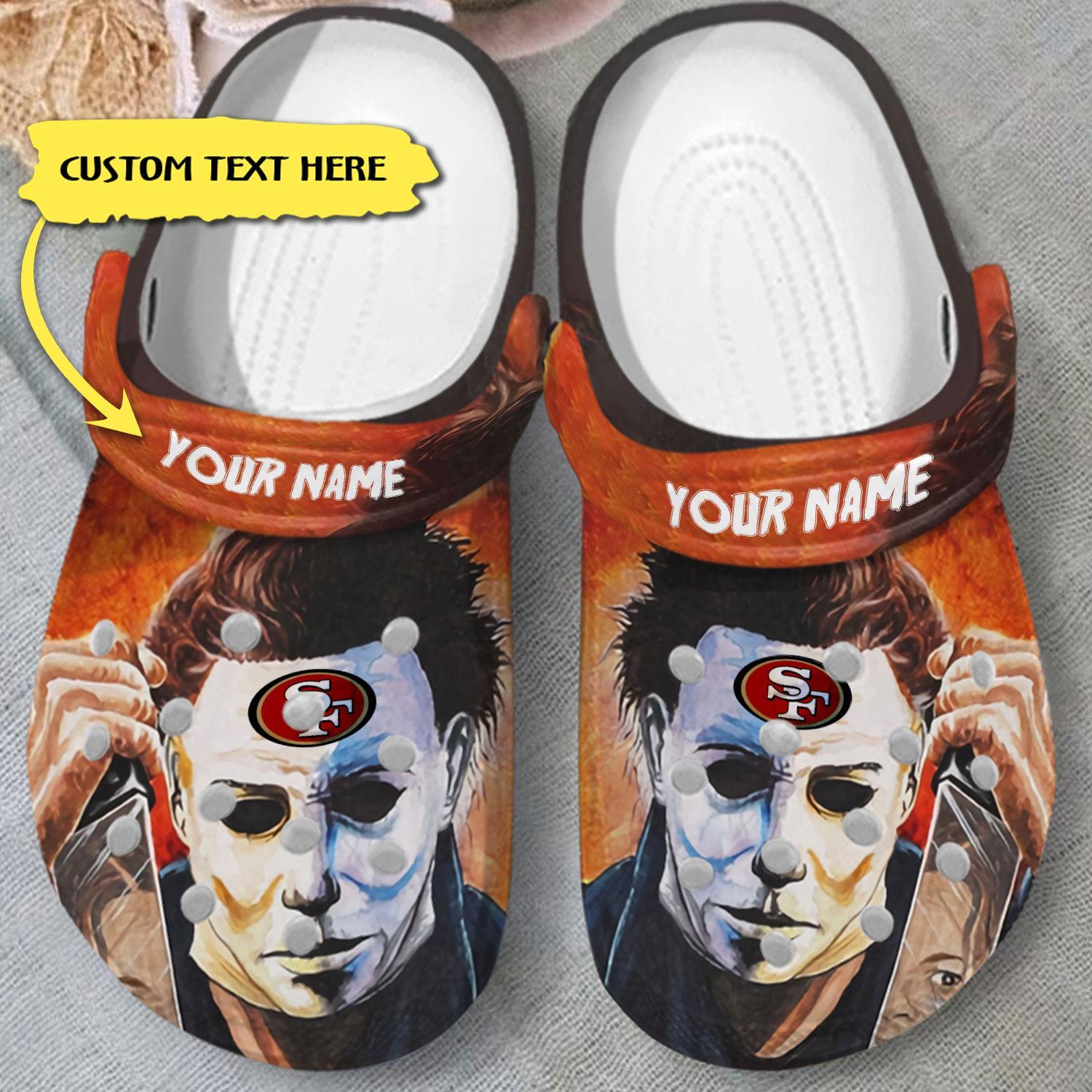 San Francisco 49ers NFL Sport Crocs Crocband Clogs Shoes Comfortable For Men Women and Kids