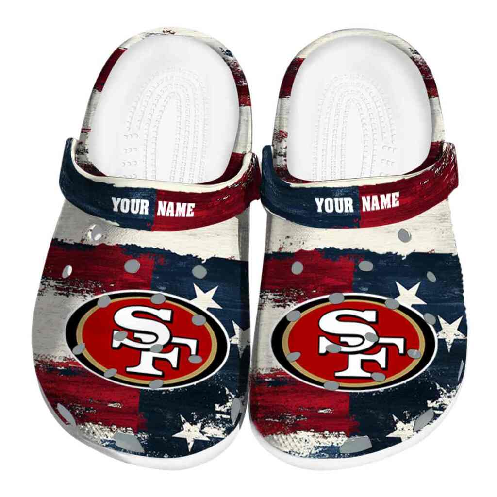 San Francisco 49ers Patriotic Stripes ClogTVC1801962