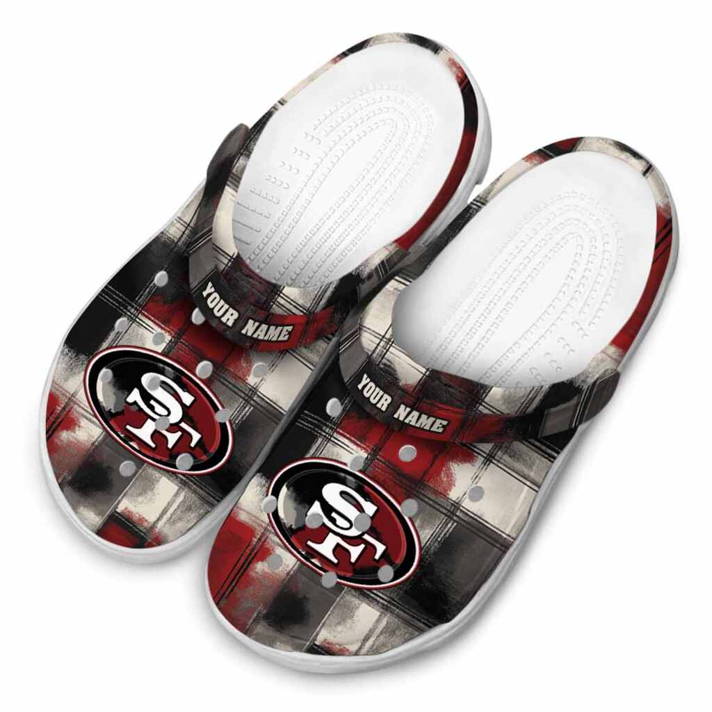 San Francisco 49ers Plaid Fusion ClogTVC1801940 - Image 4
