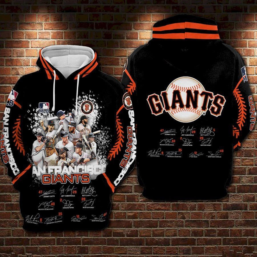 San Francisco Giants 3D All Over Print Hoodie, Zip Hoodie