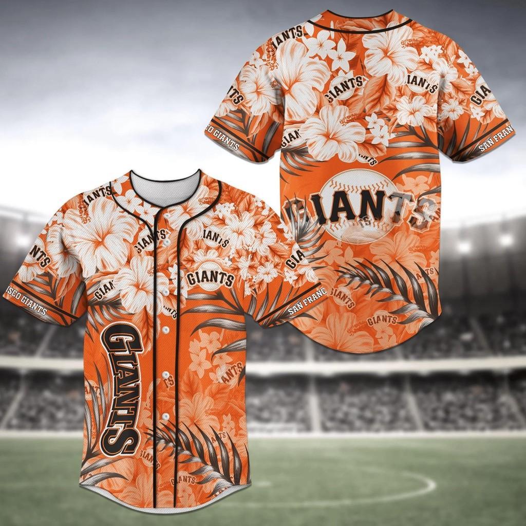 San Francisco Giants Mlb Baseball Jersey Shirt Flower