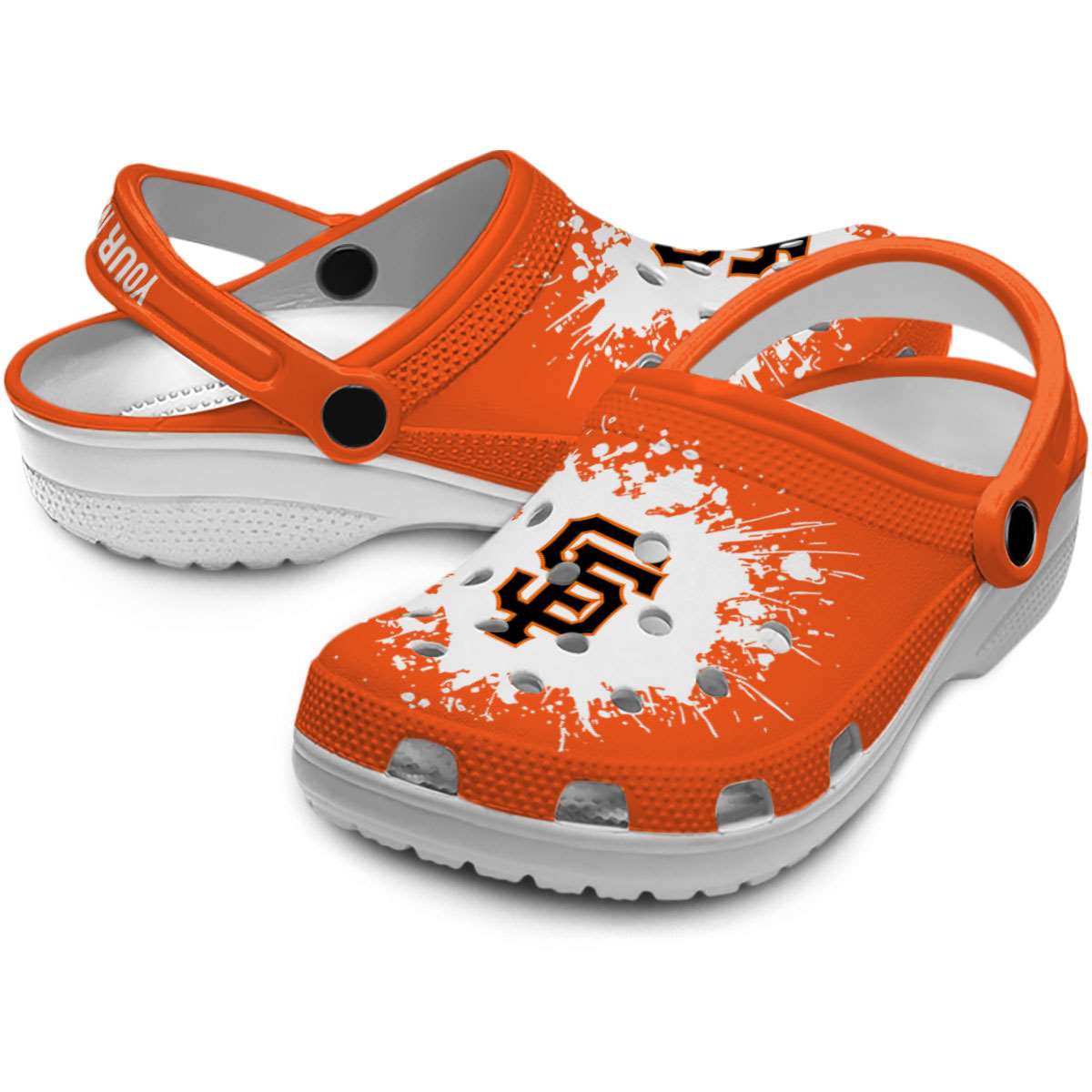 San Francisco Giants MLB Sport Crocs Crocband Clogs Shoes Comfortable For Men Women and Kids - Image 3