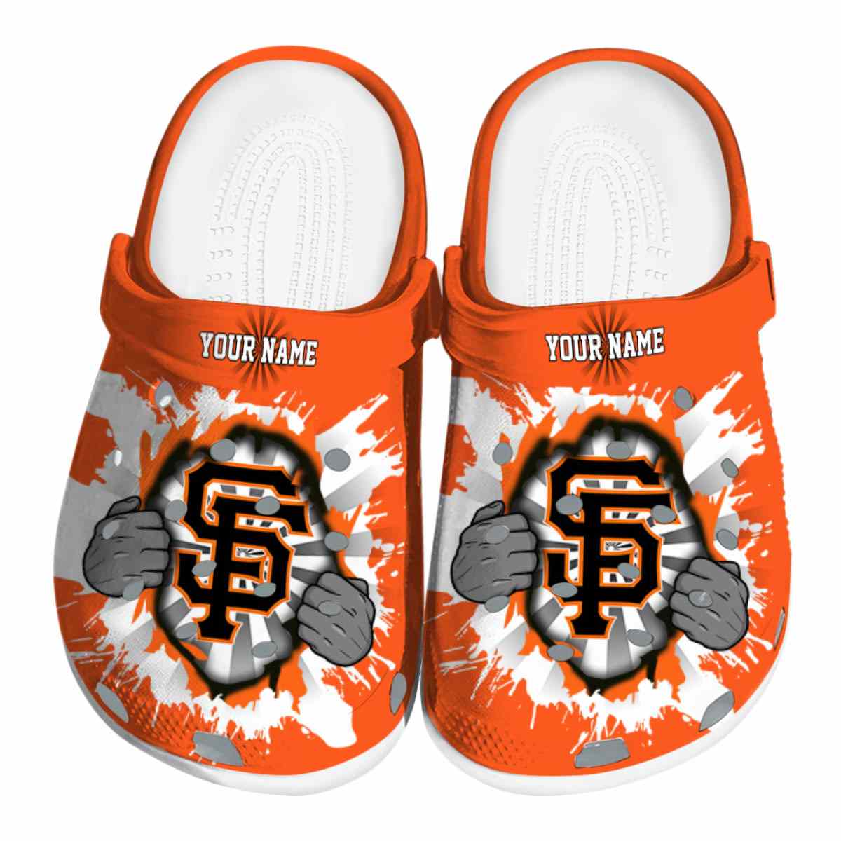 San Francisco Giants MLB Sport Crocs Crocband Clogs Shoes Comfortable For Men Women and Kids