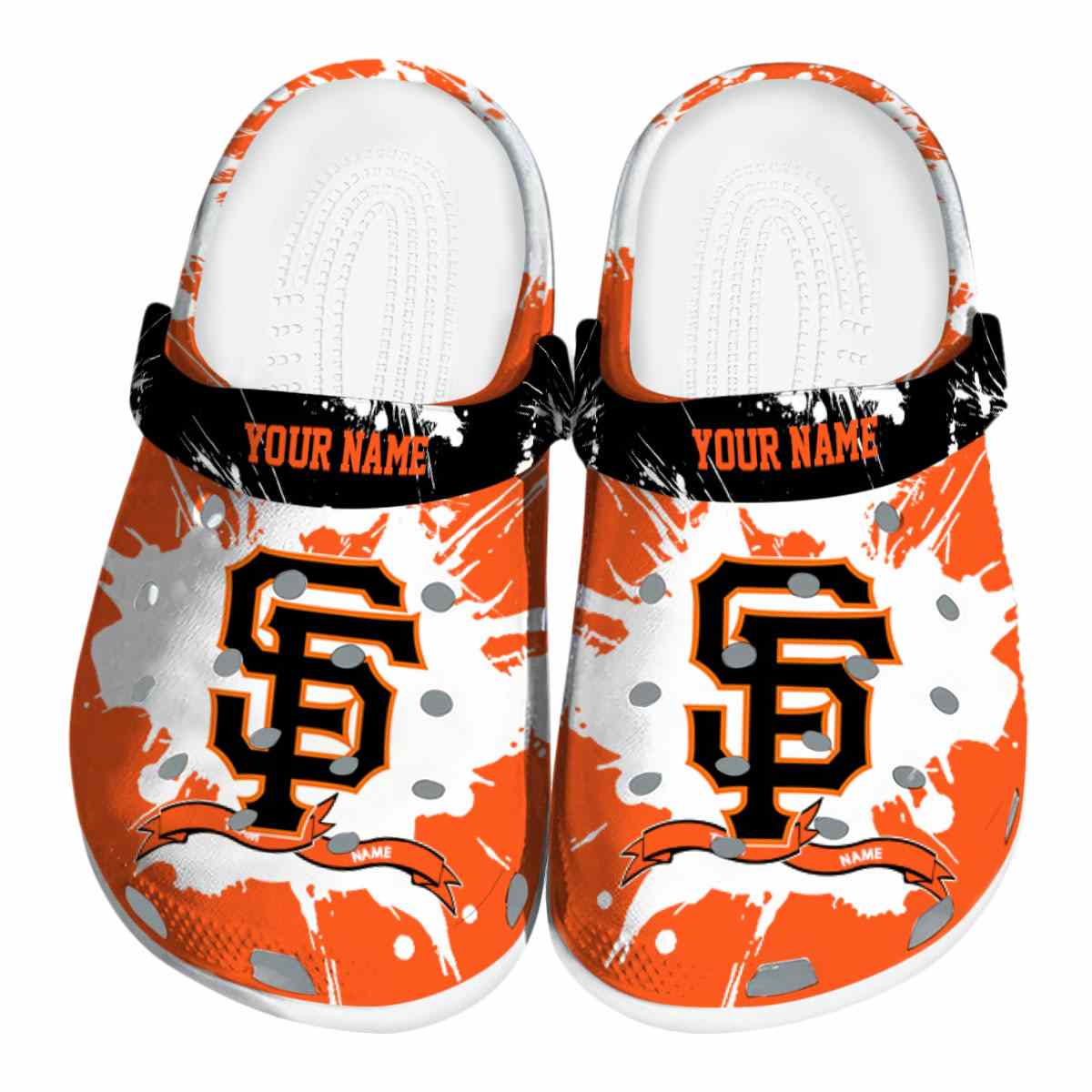 San Francisco Giants MLB Sport Crocs Crocband Clogs Shoes Comfortable For Men Women and Kids