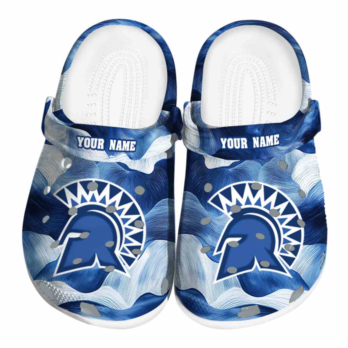 San Jose State Spartans NCAA Sport Crocs Crocband Clogs Shoes Comfortable For Men Women and Kids