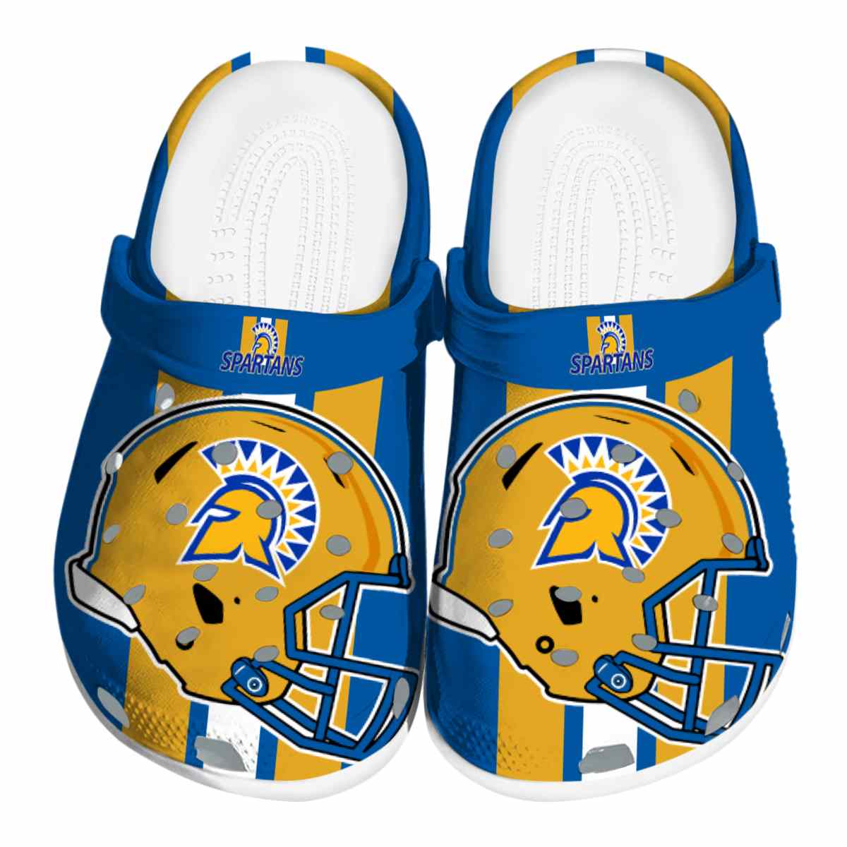 San Jose State Spartans NCAA Sport Crocs Crocband Clogs Shoes Comfortable For Men Women and Kids