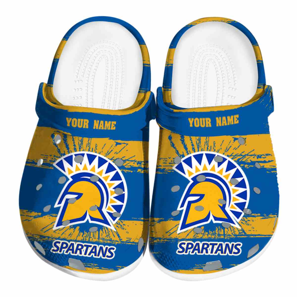 San Jose State Spartans NCAA Sport Crocs Crocband Clogs Shoes Comfortable For Men Women and Kids