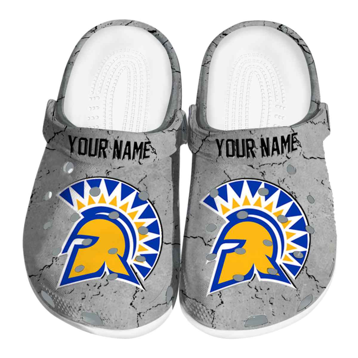 San Jose State Spartans NCAA Sport Crocs Crocband Clogs Shoes Comfortable For Men Women and Kids
