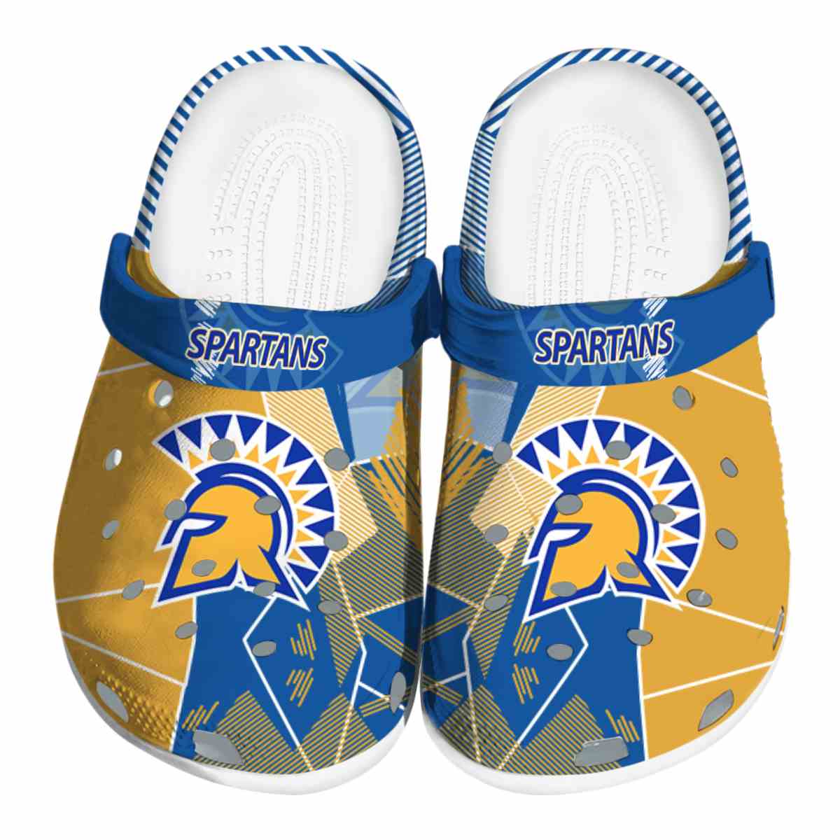 San Jose State Spartans NCAA Sport Crocs Crocband Clogs Shoes Comfortable For Men Women and Kids