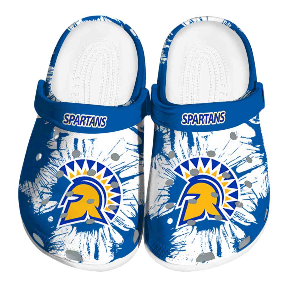 San Jose State Spartans NCAA Sport Crocs Crocband Clogs Shoes Comfortable For Men Women and Kids