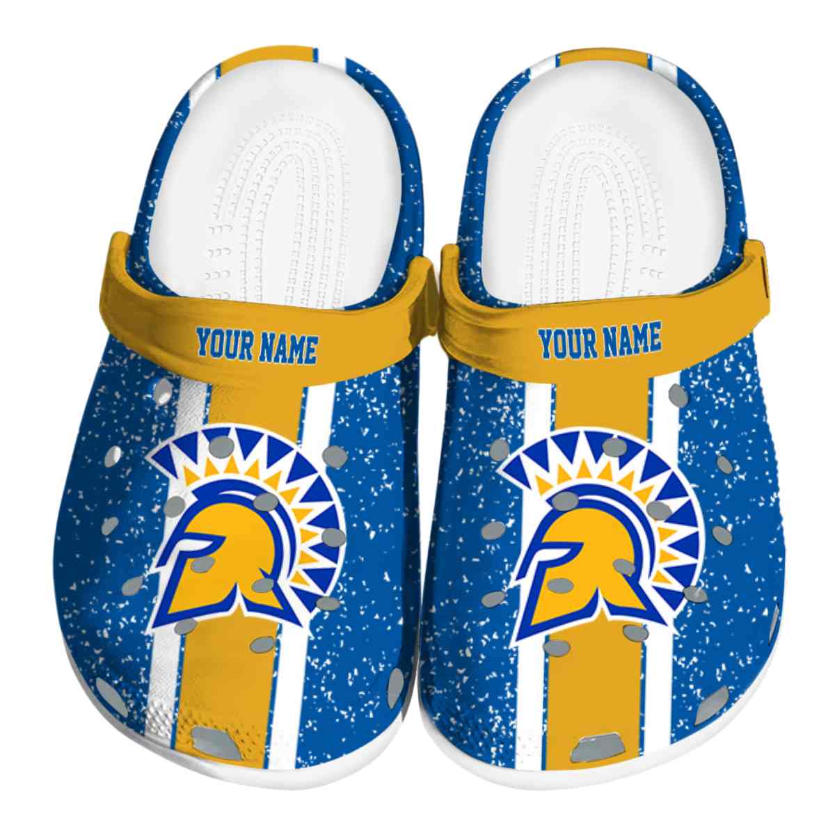 San Jose State Spartans NCAA Sport Crocs Crocband Clogs Shoes Comfortable For Men Women and Kids
