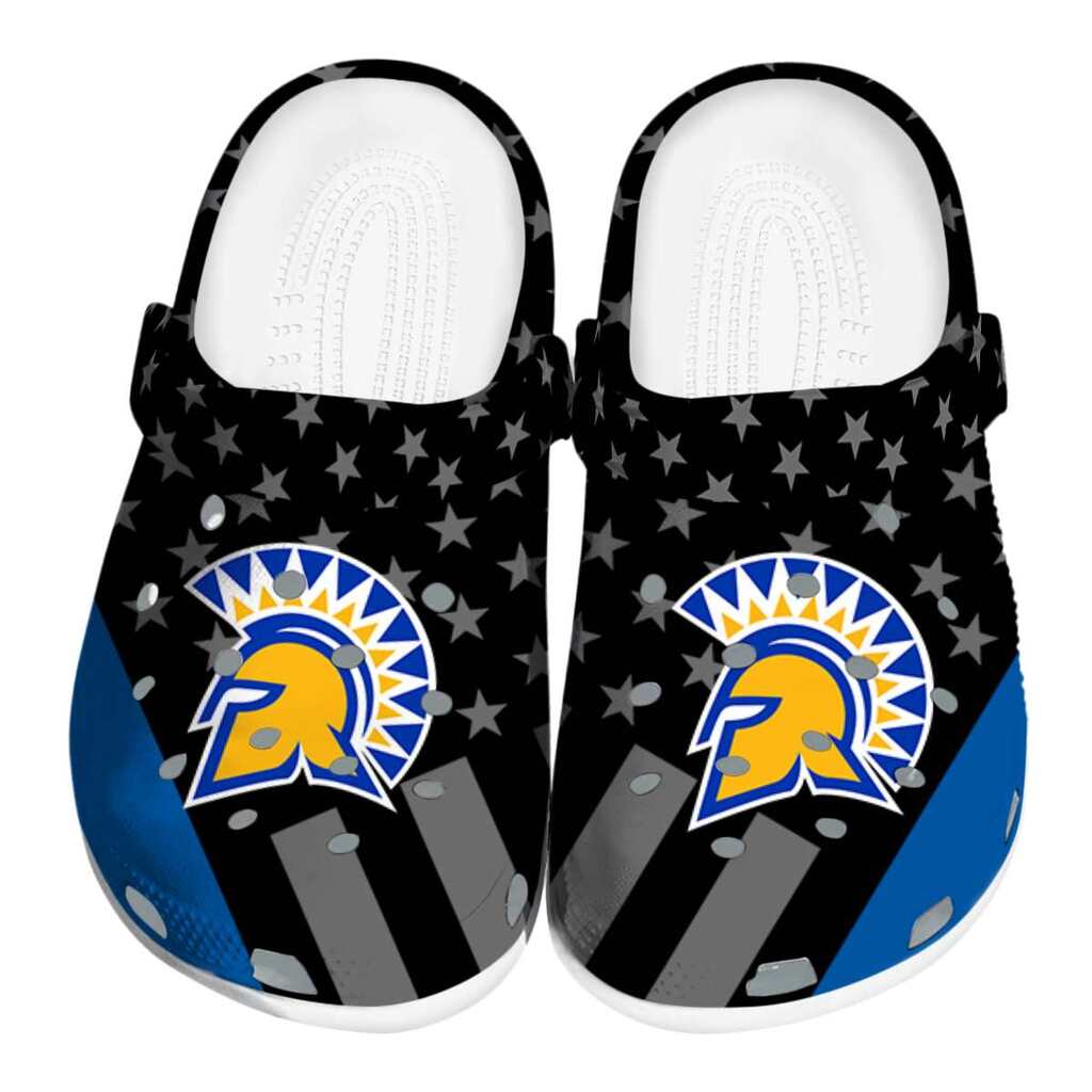 San Jose State Spartans Stellar Stripes Theme ClogTVC1801794