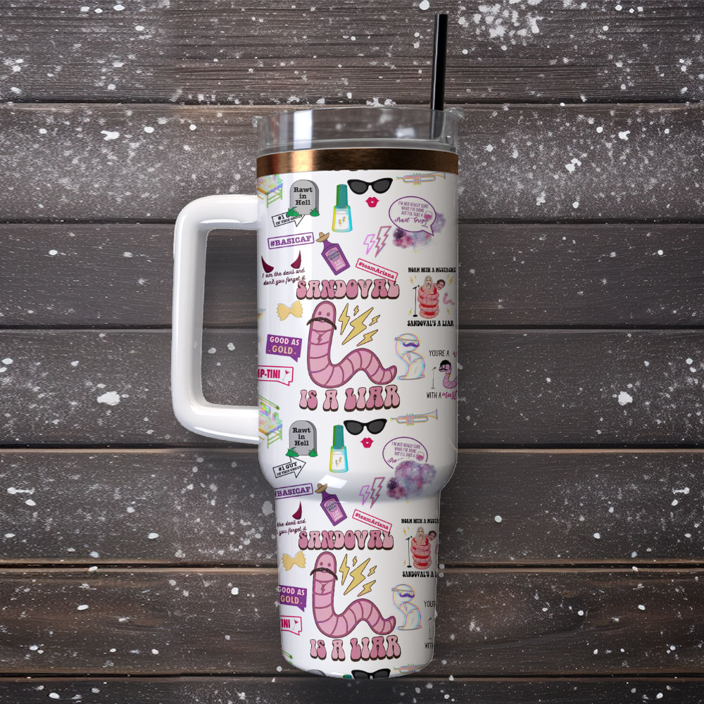 Sandoval Is A Liar Cartoon Custom Stanley Cup 40 oz 30 oz Tumbler With HandleTVC2301404 - Image 2