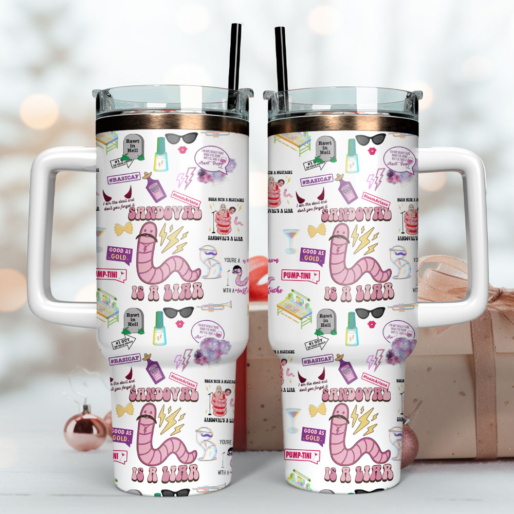Sandoval Is A Liar Cartoon Custom Stanley Cup 40 oz 30 oz Tumbler With HandleTVC2301404 - Image 3