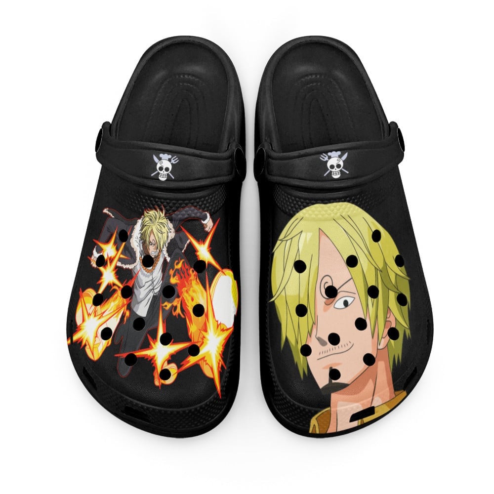 Sanji One Piece Anime Crocs Crocband Clogs Shoes Comfortable For Men Women and Kids