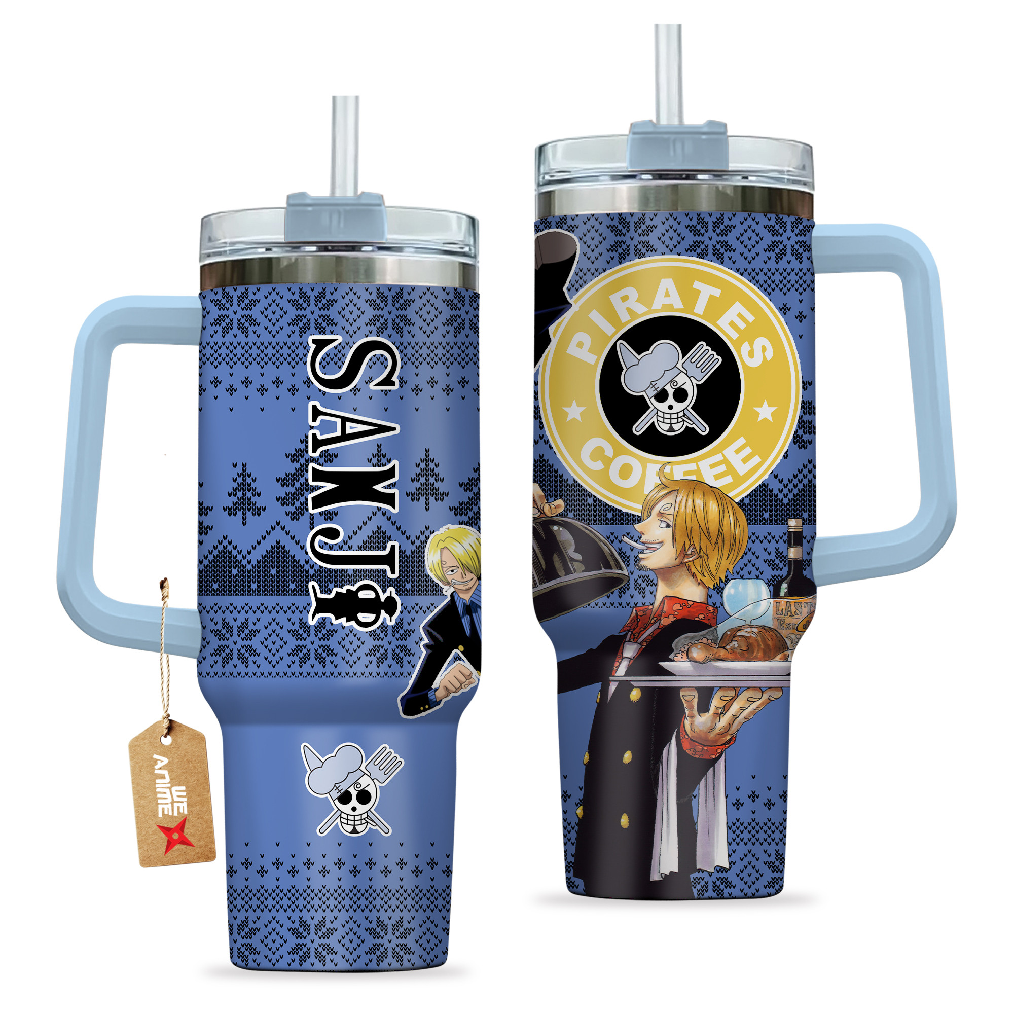 Sanji One Piece Anime Custom Stanley Cup 40 oz 30 oz Tumbler With HandleTVC2301156 - Image 2