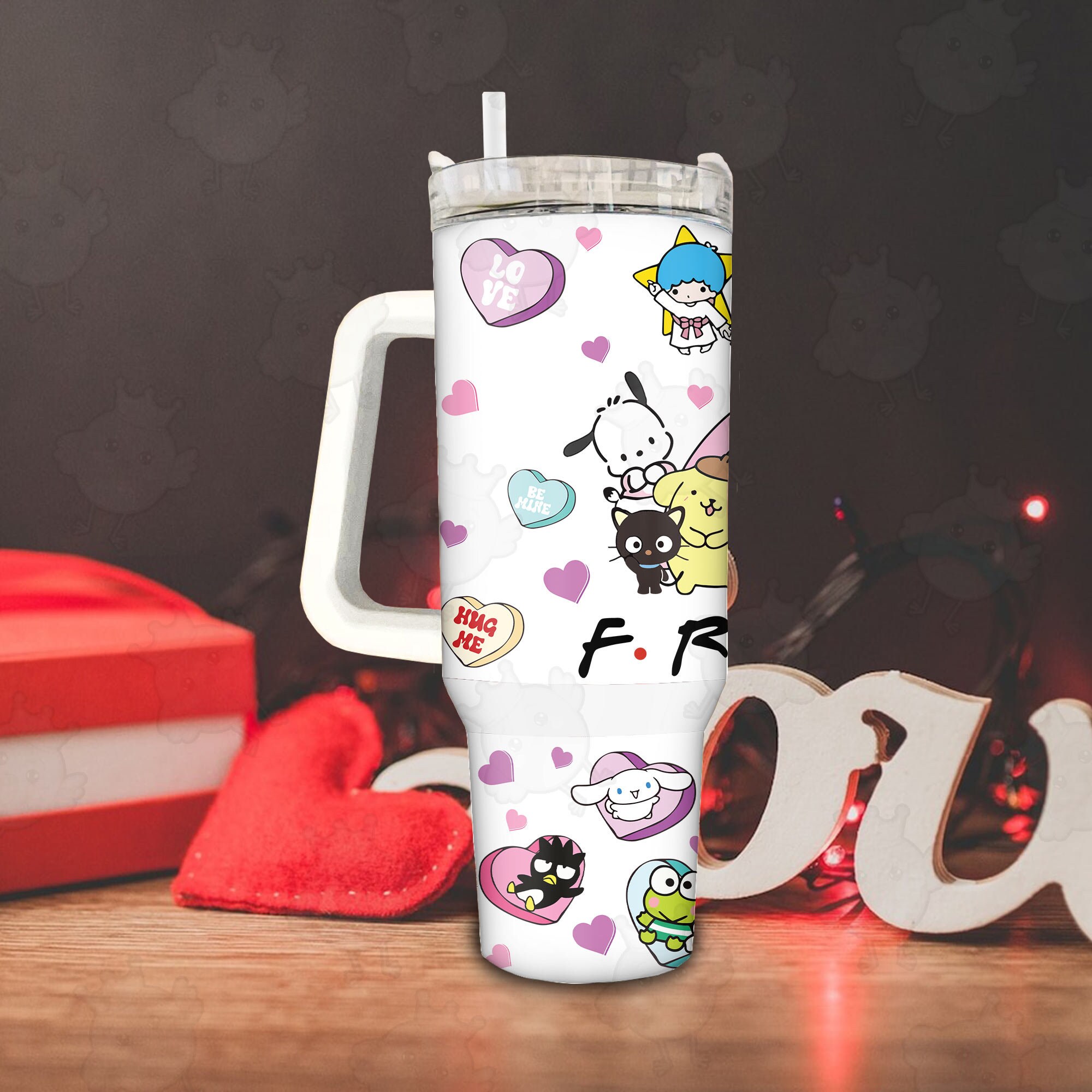 Sanrio Characters Friends Cartoon Custom Stanley Cup 40 oz 30 oz Tumbler With HandleTVC2301890 - Image 4