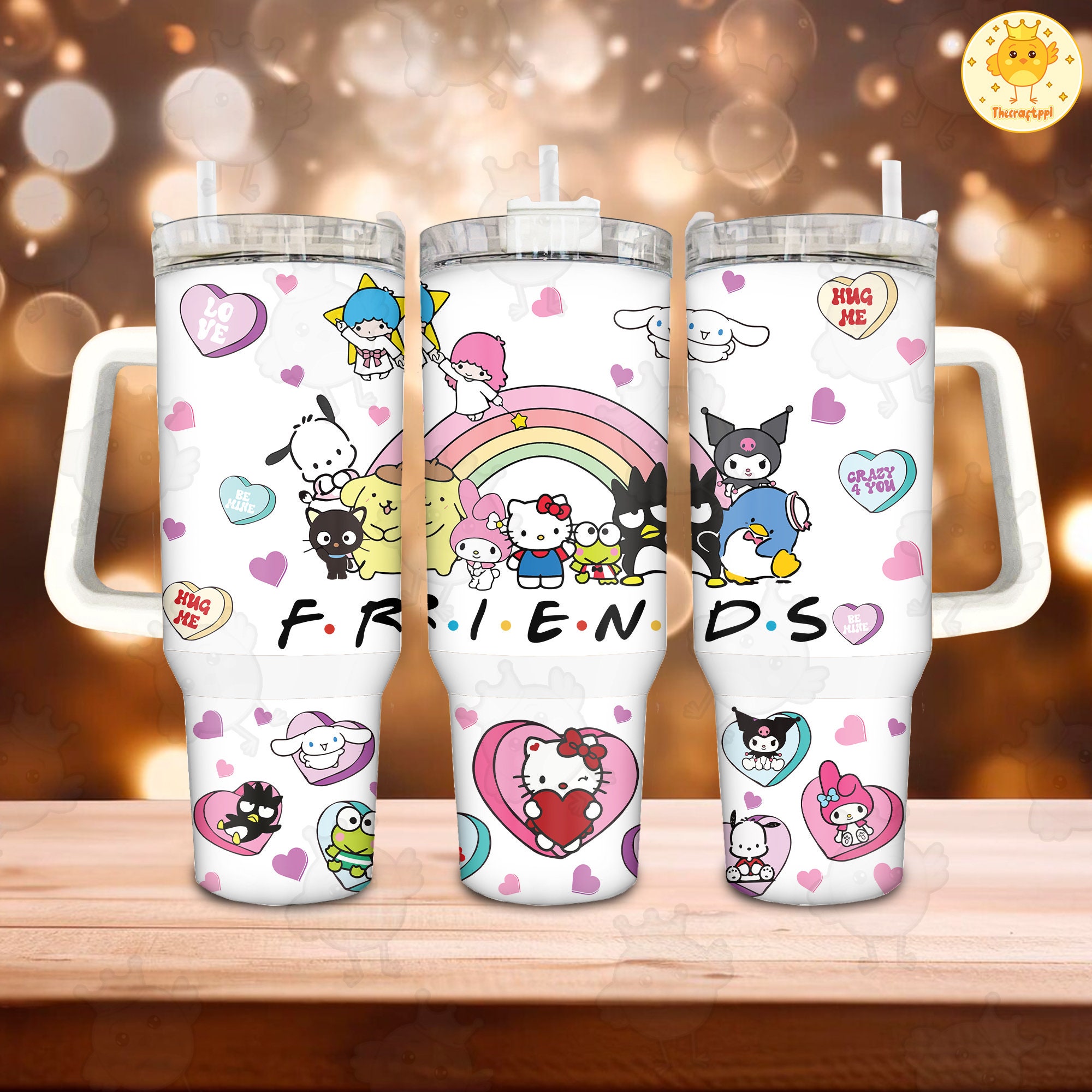 Sanrio Characters Friends Cartoon Custom Stanley Cup 40 oz 30 oz Tumbler With HandleTVC2301890