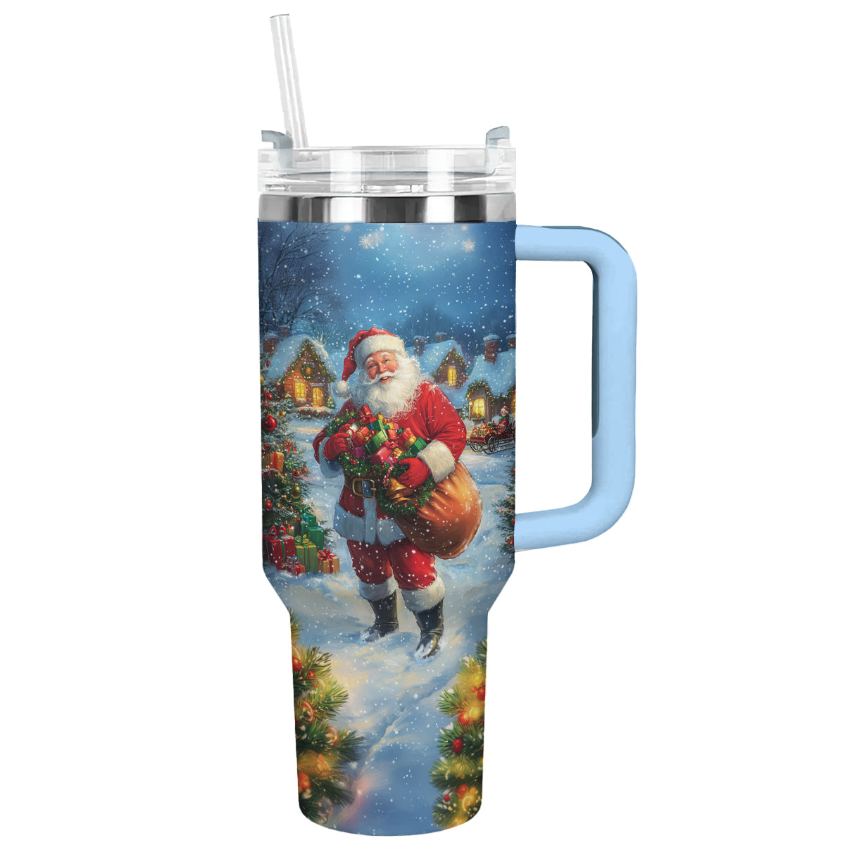 Santaâ€™s Holiday Christmas Custom Stanley Cup 40 oz 30 oz Tumbler With HandleTVC2301499