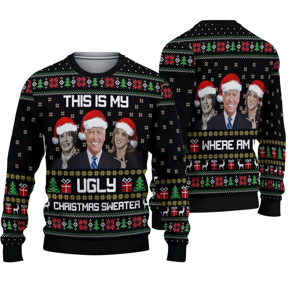 Santa Biden This Is My Ugly Christmas Sweater