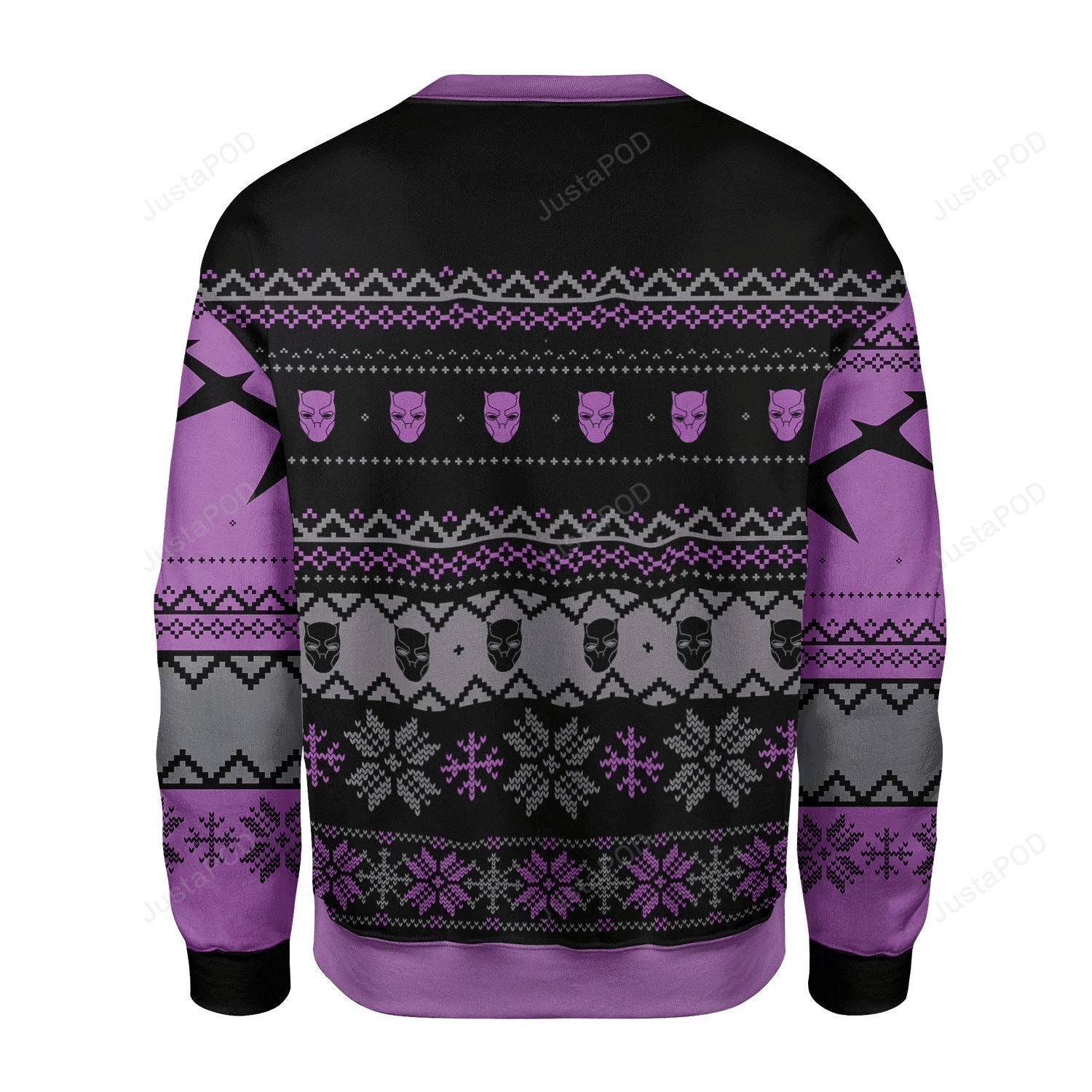 Santa Black Panther Wakanda Forever Ugly Christmas Sweater Adult 3D Funny Matching for family