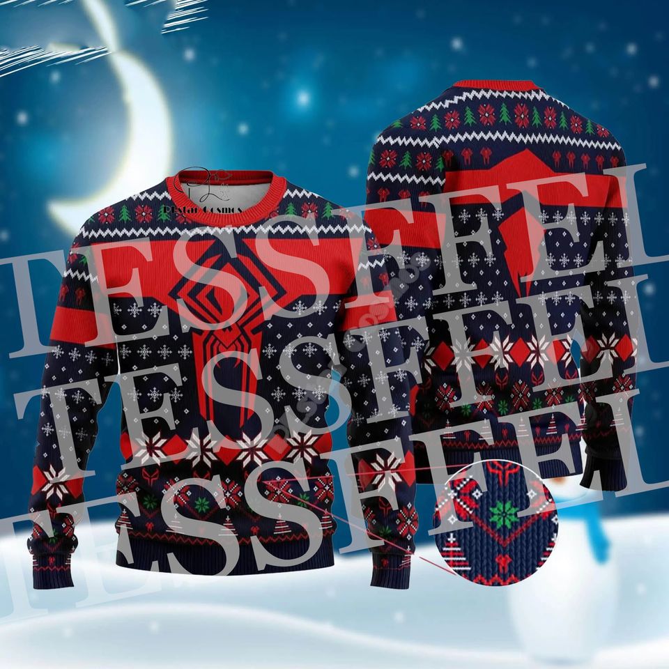 Santa Claus Cartoon Anime Christmas Knitted Ugly Sweater Vintage Winter Hip Hop Pullover Long Sleeves 3DPrint Casual Harajuku X4 - Image 2