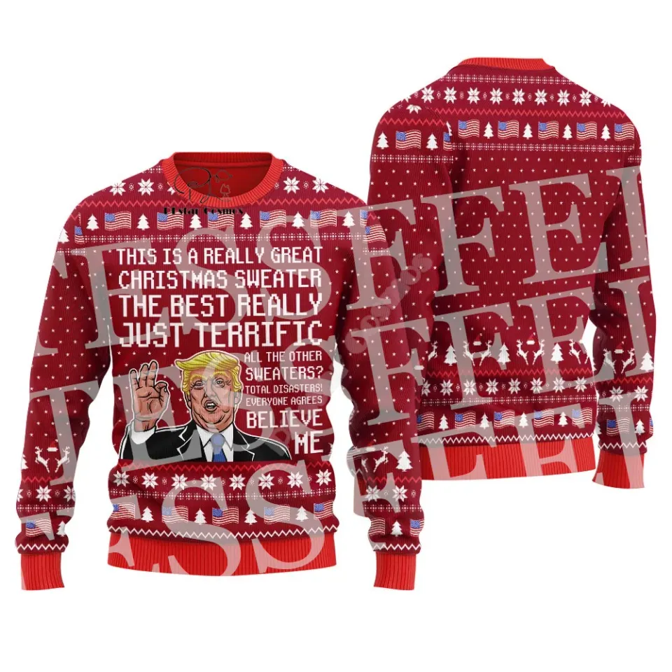 Santa Claus Cartoon Anime Christmas Knitted Ugly Sweater Vintage Winter Hip Hop Pullover Long Sleeves 3DPrint Casual Harajuku X6 - Image 2