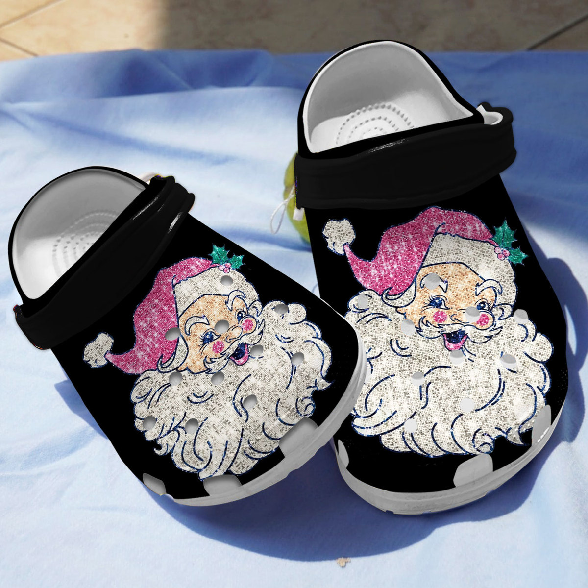 Santa Claus Christmas Crocs Crocband Clogs Shoes Comfortable For Men Women and Kids