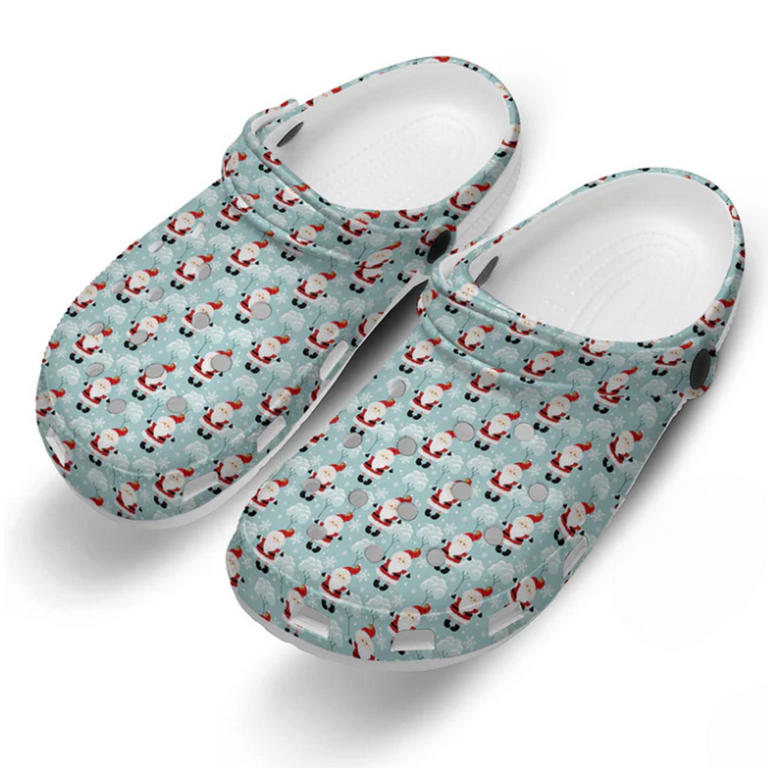 Santa Claus Christmas Crocs Crocband Clogs Shoes Comfortable For Men Women and Kids