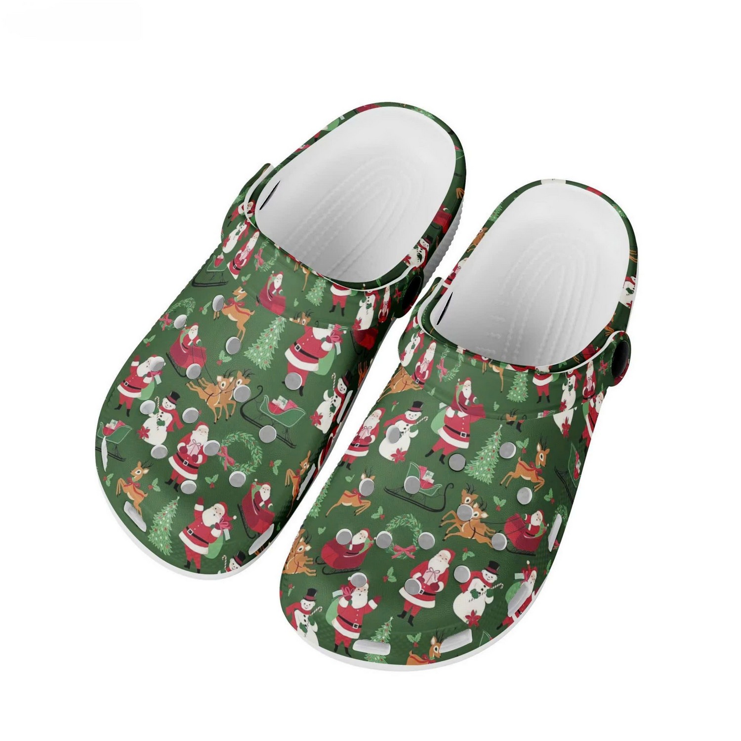 Santa Claus Christmas Crocs Crocband Clogs Shoes Comfortable For Men Women and Kids - Image 2