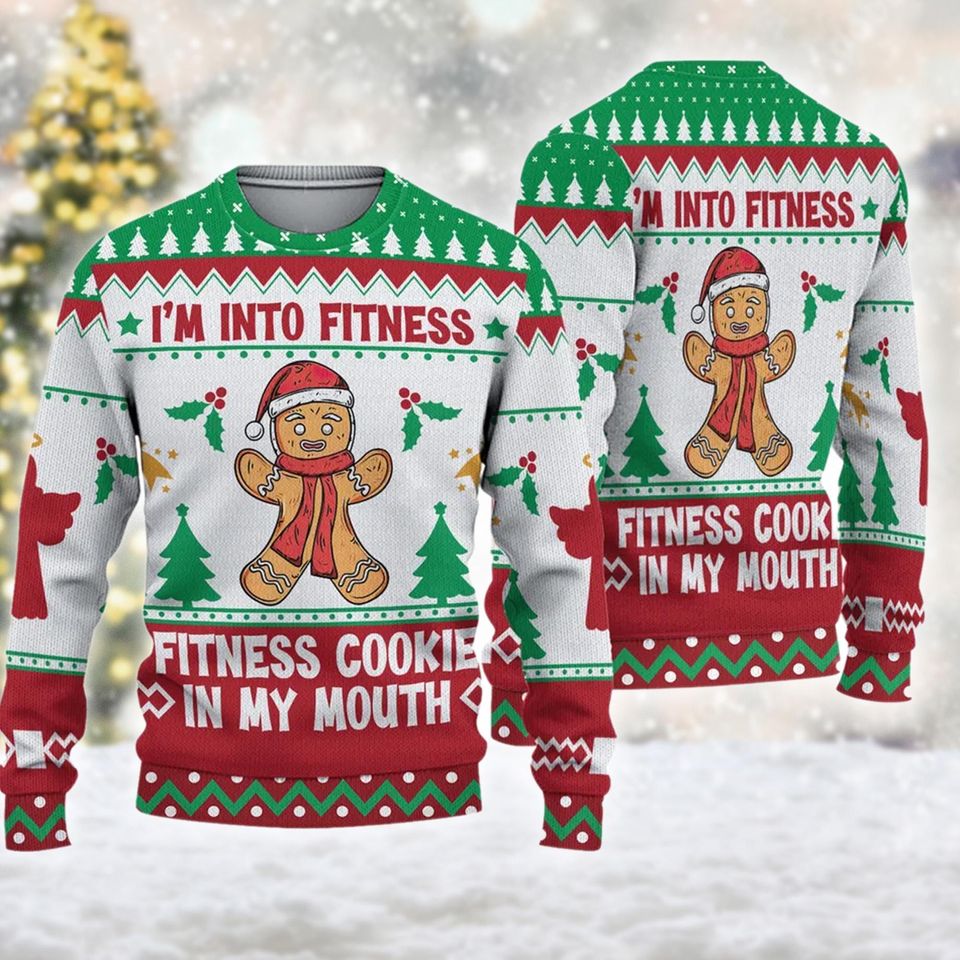 Santa Claus Christmas Ugly Sweater, Gingerbread Christmas Sweatshirt
