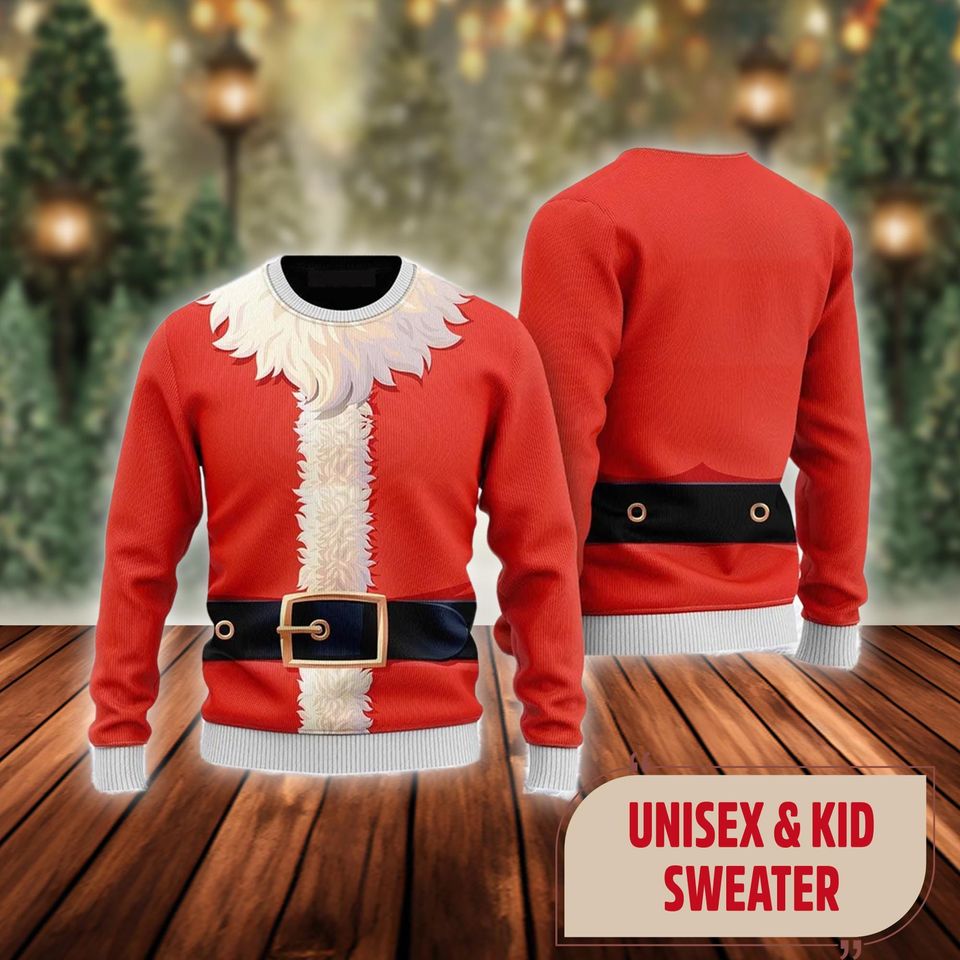Santa Claus Costume Ugly Sweatshirts - Image 3