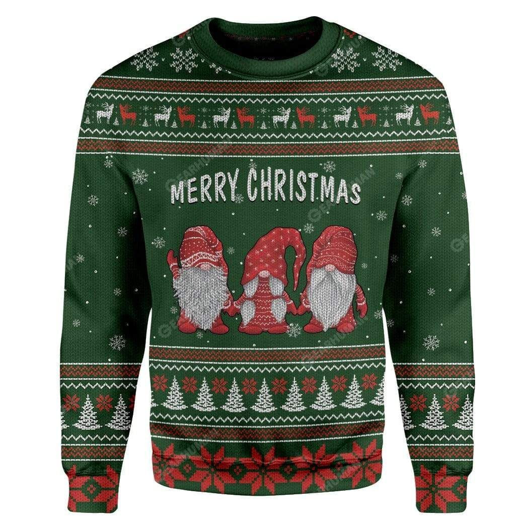 Santa Claus Merry Christmas For Unisex Ugly Christmas Sweater Adult 3D Funny Matching for family