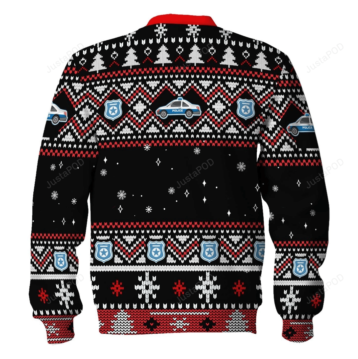 Santa Claus Riot Police Ugly Christmas Sweater Adult 3D Funny Matching for family