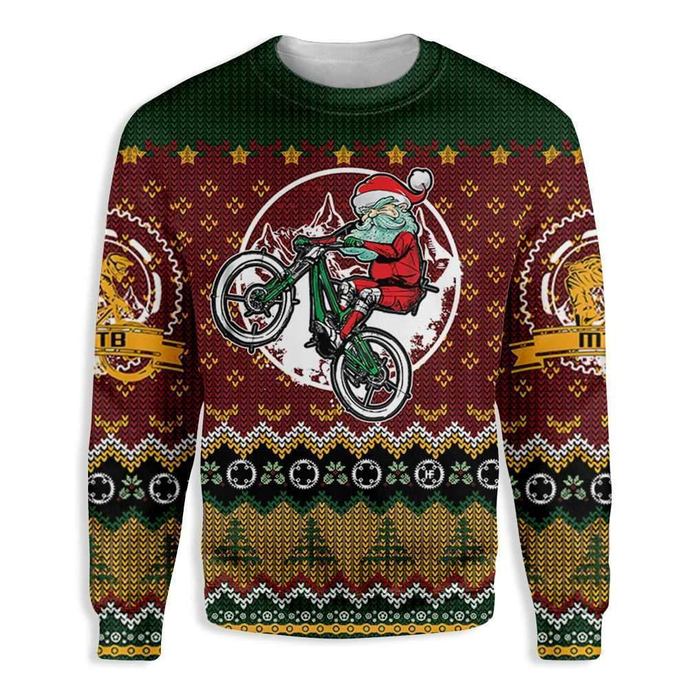 Santa Claus Ugly Christmas Sweater Adult 3D Funny Matching for family